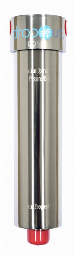 Dropout DO150S 1/4" 4 CFM Compressed Air 99.9% Water Removal Stainless Steel Filter